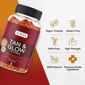 Yetişkinler için OEM özel etiket bronzlaşma Gummies bronzlaşma takviyesi kadın ve erkekler için cilt sağlık ve pigmentasyon bronzlaşma gummies - Product Image 5