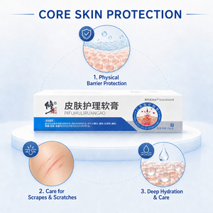 Crema Riparatrice <span class=keywords><strong>per</strong></span> la Pelle 30g, Unguento <span class=keywords><strong>per</strong></span> Graffi Superficiali e Abrasioni, Protezione della Barriera Cutanea - Product Image 2