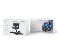 Support de tablette multifonction 5-en-1 Yesido 45W haute puissance avec chargeur sans fil intégré et câble rétractable PD 30W DS43