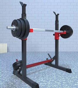 Support de fitness compact et robuste pour presse à banc simple et demi-rack de squat, idéal pour usage en <span class=keywords><strong>location</strong></span> et en salle de sport à domicile - Product Image 2