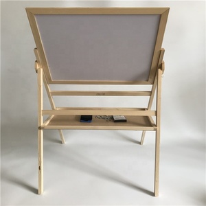 Trẻ em bằng gỗ Double-Side lifing 2 trong 1 vẽ bảng vẽ nghệ thuật bảng đen Montessori Đồ chơi giáo dục vẽ bảng - Product Image 3
