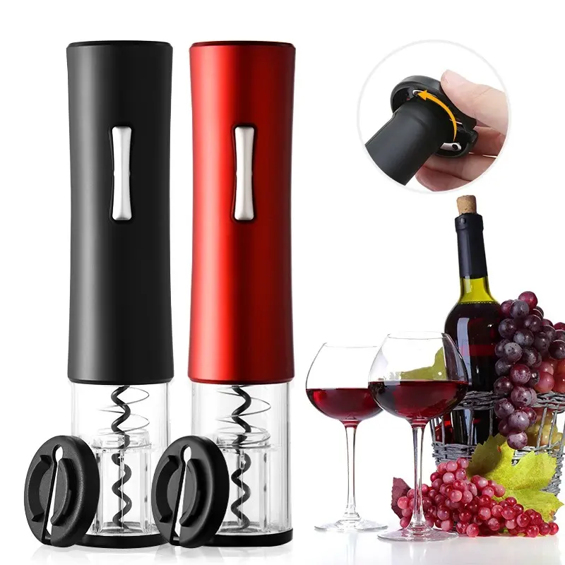 Abridor elétrico de garrafa de vinho, recarregável, automático, com cortador de folha, rolha de vácuo, abridor de vinho