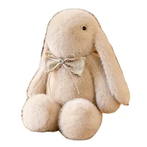 Nouveau design Vente à chaud Mignon Lapin doux trois couleurs Animal en peluche Jouets en peluche pour les cadeaux de Pâques