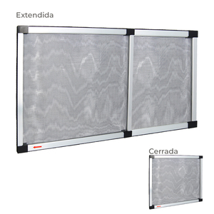 Zanzariera estensibile con telaio in alluminio 50 x 75/142 cm. - Product Image 1