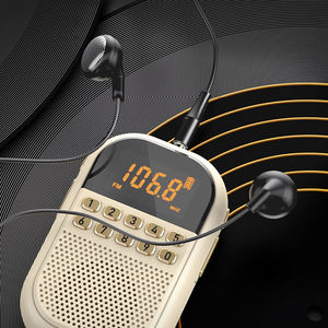 Radio FM/AM rechargeable pour personnes âgées avec clavier numérique, fente pour carte TF, écran LED, antenne télescopique, radio à signal fort - Product Image 6
