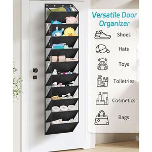 Organisateur suspendu pliable pour porte avec 5 poches transparentes anti-poussière pour les jouets des enfants - Product Image 6