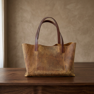 Cadeau d'anniversaire BS INTERNATIONAL, pochette à fermeture éclair en cuir véritable 100%, imperméable, durable, légère, pliable, grande capacité - Product Image 3