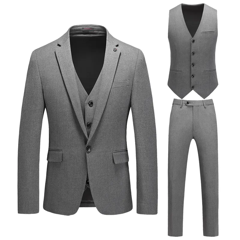 High-end products fashion men's suits men's casual business suit basic versatile