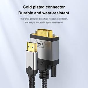 Adaptador HDTV a VGA Full HD 1080P60Hz, Cable HDMI-VGA con Conector Macho Chapado en Oro de 0.5m 1m 1.5m 2m 5m 10m 1920x1080p, S20251124-001 - Product Image 3