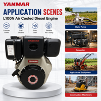 Moteur diesel refroidi par air SCDC Yamnar L100N 10HP 3600RPM 0,435L monocylindre utilisé pour pompe à eau et générateur