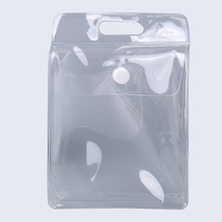 Mini sacs OEM transparents en PVC pour bijoux, pour boucles d'oreilles, avec bouton à fermeture, personnalisés, pièces