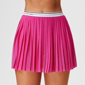 Sıcak Fırsat <span class=keywords><strong>2</strong></span>'si 1 Arada Fileli Nefes Alabilen Tenis Eteği Yüksek Bel Entegre Şortlu Spor Salonu Padel Giysisi Hafif Etek - Product Image 6