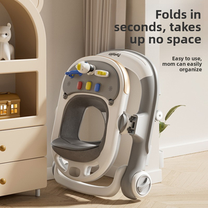 Nuevo Andador Multifuncional 4 en 1 para Bebés, Plegable y Ajustable, Antivuelco, con Música y Ruedas, para 0-18 Meses, Capacidad de 10 kg - Product Image 5