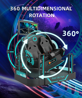 Simulateur de réalité virtuelle MoviePower VR 360 Motion Flight 720 degrés, 2 places, jeu de montagnes russes volantes, simulateur 9D VR 360