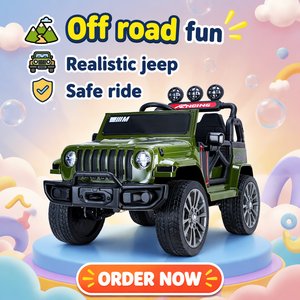 Auto Elettrica per Bambini 12V a Batteria, <span class=keywords><strong>Jeep</strong></span> Fuoristrada Giocattolo con Telecomando per Guida all'Aperto - Product Image 4