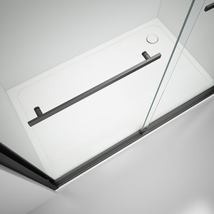 Cabina de Ducha Independiente sin Marco Personalizada OEM, Mampara de Puerta Corredera de Vidrio Templado de 8 mm, Suministro Directo de Fábrica - Product Image 2
