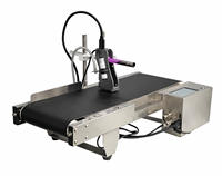 Máquina Codificadora de Inyección de Tinta Industrial con Cinta Transportadora para Impresión de Empaques de Alimentos, Bebidas, Electrónicos y Cosméticos