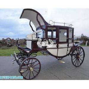 Chariot Royal à Chevaux Landua, Buggy Indien pour Mariages et Événements Touristiques, Léger, en Métal et Bois, Taille Personnalisée - Product Image 1