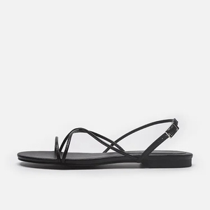 Sandalias de Verano para Mujer, Marca Xinzirain, con Logotipo Personalizado, Baratas, al por Mayor, de Cuero PU, Estilo Coreano, Planas - Product Image 1