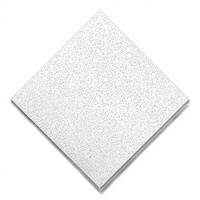 Plafond en fibres minérales perforé, ignifuge, pour bureaux, isolation thermique et acoustique, fabrication directe d'usine