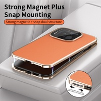 Étui en cuir à rabat en verre trempé magnétique à protection 360 degrés pour OnePlus 15 15R / Ace 6 / Ace 6T Protection de l'objectif de l'appareil photo