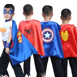 Capes et manteaux de cosplay d'anime de super-héros avec logo personnalisé, Spider Bat Iron Man, Halloween, fête pour enfants, déguisements, capes de cosplay - Product Image 4