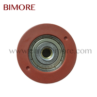 Rodillo Metálico para Colgar en la Puerta del Ascensor del Hotel Bimore, KM89629G02, OD44mm, W12mm, 6200Z, M8