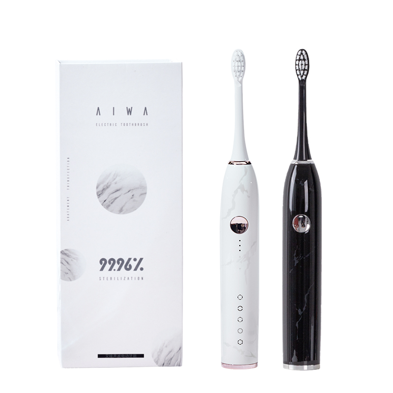 AIWO New Brush Tooth Electric Whole Sale Electric Toothbrush 2021 Ipx8 Black White Cepillo De Dientes Electrico