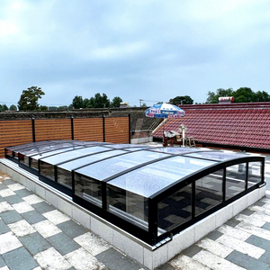 Toit en polycarbonate de toit solide et stable pour patio enceinte de toit toit rétractable toit véranda pc couvertures de terrasse - Product Image 1