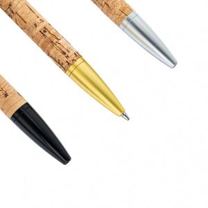 Stylo bille en métal personnalisé de haute qualité avec logo, instrument d'écriture professionnel à motif bois, valeur promotionnelle pour la publicité - Product Image 3