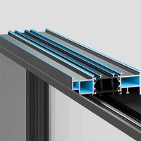 Porte battante à double vitrage isolante, verre Low-E, cadre en alliage d'aluminium, haute sécurité, ouverture vers l'intérieur, pour maison