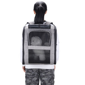 กระเป๋าเป้สะพายหลังสำหรับสัตว์เลี้ยง  ขนาดใหญ่ ระบายอากาศได้ดี ปรับได้  กระเป๋าใส่สุนัขแบบมีล้อ  พร้อมม่านกันแสง  ลดความเครียด  กระเป๋าสำหรับลูกสุนัขและแมว - Product Image 2