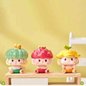 Yu Mo Mr Bean Baby Eating Fruit Blind <b>Box</b> Cute Collectible Toy Doll <b>Gift</b> For Kids 2 4 Years Unisex - Product Image 2
