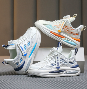 Zapatillas Deportivas Nuevas para Niños, Transpirables, con Malla, Botón de Ajuste en los Cordones, para Deportes, Correr, Escuela - Product Image 1