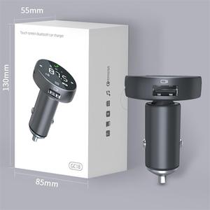 Công nghệ cao cảm ứng đầy đủ Màn hình xe Bluetooth Transmitter Bluetooth 5.0 xe Kit USB + Loại C MP3 máy nghe nhạc tự động Bluetooth xe Adapter - Product Image 6