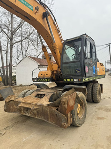 Pelle multifonction sur chenilles originale de la Corée Hyundai 215 d'occasion Hyundai Haute efficacité en bon état en vente - Product Image 2