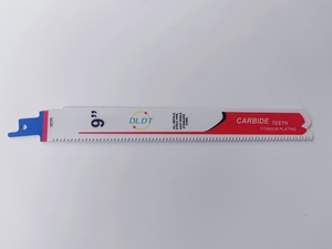Lames de <span class=keywords><strong>scie</strong></span> <span class=keywords><strong>sabre</strong></span> à pointe carbure de 8 pouces, qualité industrielle, épaisses et robustes, pour la coupe du métal, de l'acier et du fer - Product Image 3