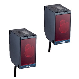 Capteur de distance laser SICK Dx80, angle de vision de 15 degrés, mesure par temps de vol, PNP NPN, pour équipement mécanique - Product Image 1