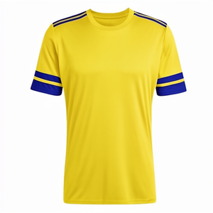 Maillot de football personnalisé, nouveau, respirant, 100% polyester, imprimé par transfert thermique, col rond, unisexe, ensemble complet, uniformes pour adultes - Product Image 1