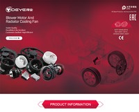 OE #1075123, ventiladores de refrigeración de radiador eléctrico automático, montaje de Motor de ventilador de condensador de 12V CC para FORD FOCUS, accesorios de piezas de vehículos