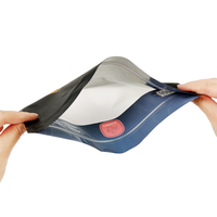Sacs en plastique Sac de scellage latéral avec fermeture éclair Pochette à cigares en aluminium pour paquet Sac de voyage pour cigares