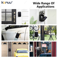 KEMUU Boîte à clés cachée Alarme anti-perçage contrôlée par Smartphone Installation facile pour la gestion d'appartement/hôtel