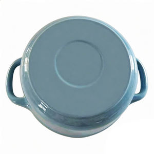 Casserole en fonte émaillée à motif floral High-Beauty, <span class=keywords><strong>petite</strong></span> <span class=keywords><strong>cocotte</strong></span> ronde pour cuisson lente - Product Image 5