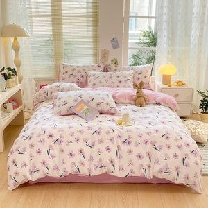 Hot Bán Tùy Chỉnh Vua Kích Thước Hiện Đại Thân Thiện Với Môi 4-Mảnh Bông Duvet Cover Set Với In Thiết Kế Cho Nhà & Khách Sạn Sử Dụng - Product Image 3