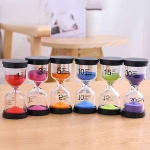 मैकरोन छात्र बच्चे समय हाथ से हाथ से रोटेट ग्लास के लिए 15 30 60 मिनट टाइमर टाइमर - Product Image 1