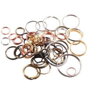<b>Metal</b> Aperture Double Ring Open Jump Ring For <b>Bracelet</b> Making White Nickel Gold Plated Round Jewelry Findings Component - Product Image 2