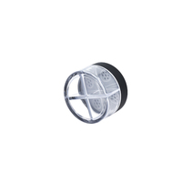 Récipient pour poudre libre en plastique transparent de 30g multi-maquillage coloré boîte ronde pour poudre libre cosmétique corps en PS à quatre compartiments