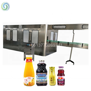 อัตโนมัติสีส้มแก้วน้ำขวดบรรจุเครื่องร้อน/น้ำ Bottling อุปกรณ์/Fruit JUICE Production Line สำหรับขาย - Product Image 1