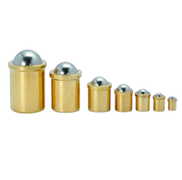 Poussoirs à ressort en laiton M2, rondelles plates, vis de réglage pour poussoirs à bille, boulons de 14 mm, billes de positionnement en cuivre pour perles ondulées