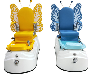Chaise de bain de pieds électrique pour enfants, motif papillon mignon, pour manucure et relaxation - Fonctionnalité de massage des mains et des pieds - Product Image 4
